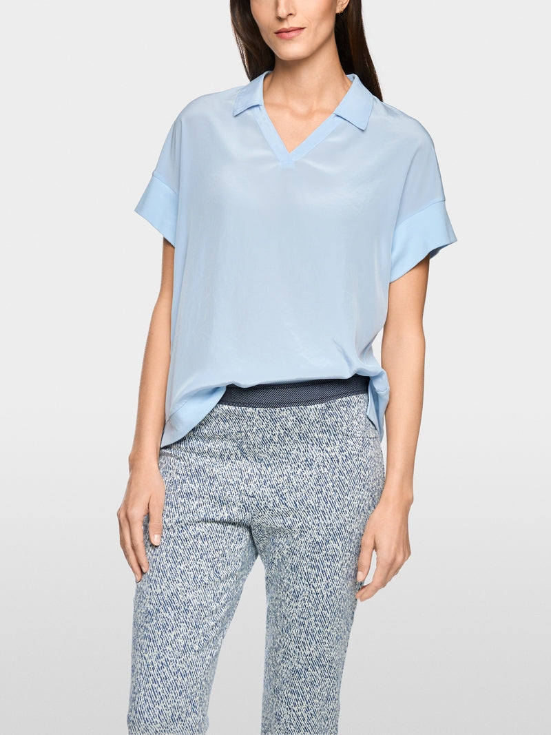 MARCCAIN BLUE SHORT SLEEVE TOP AS5506J67 126