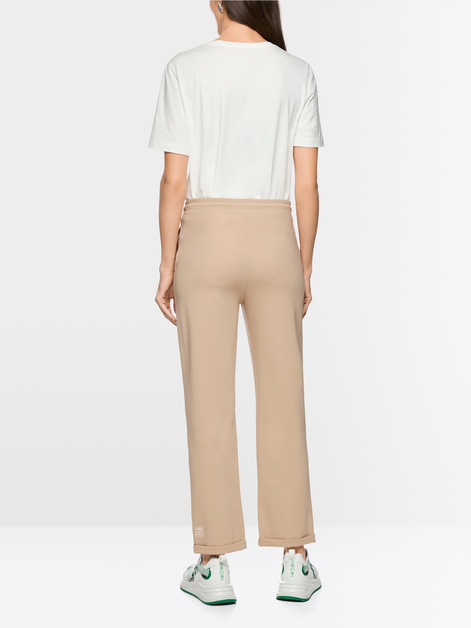 MARCCAIN BEIGH JERSEY TROUSER AS8126J54 126