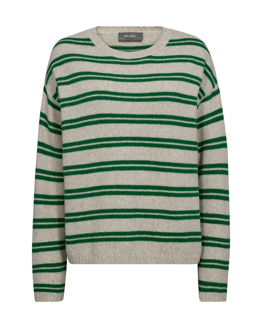 MOS MOSH GREEN MMKHAI TWO STRIPE KNIT 173210 225