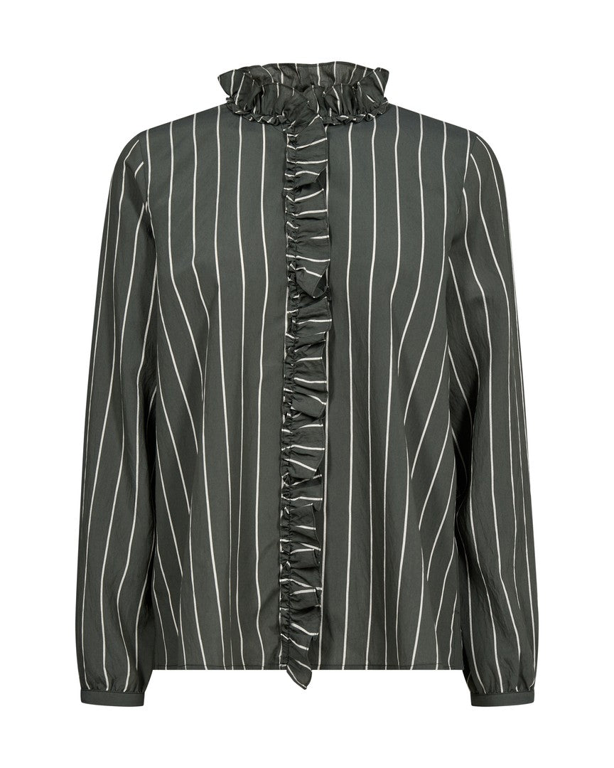 MOS MOSH GREEN MMBILLY STRIPE SHIRT 174350 225