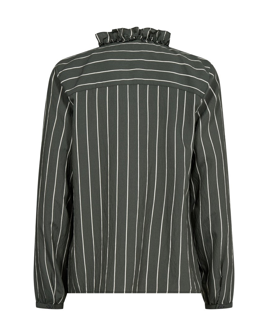 MOS MOSH GREEN MMBILLY STRIPE SHIRT 174350 225