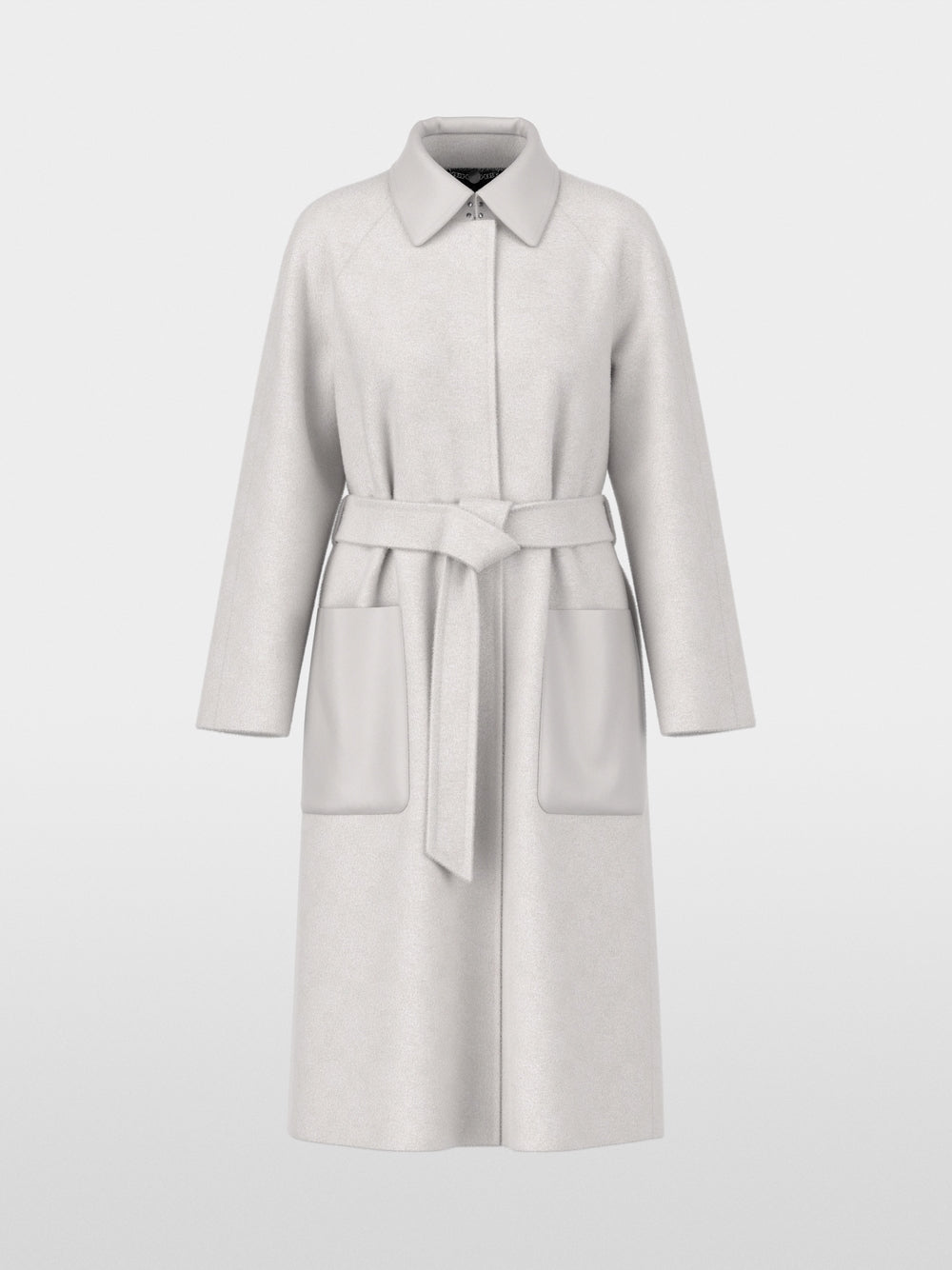MARCCAIN SILVER BELTED WOOL COAT BC1106W33 812 226
