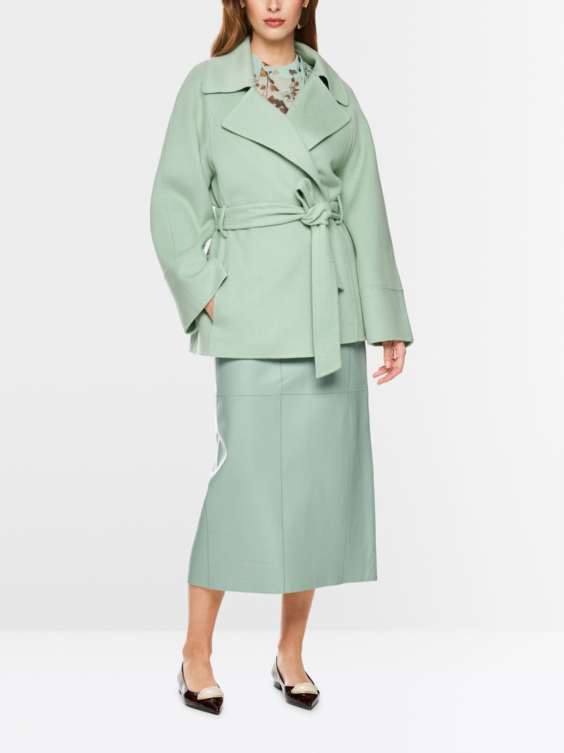 MARCCAIN MINT BELTED WOOL JACKET BC1204W33 505 226