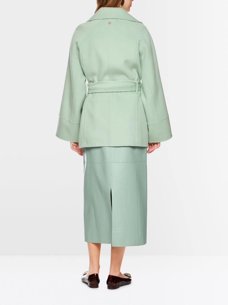 MARCCAIN MINT BELTED WOOL JACKET BC1204W33 505 226