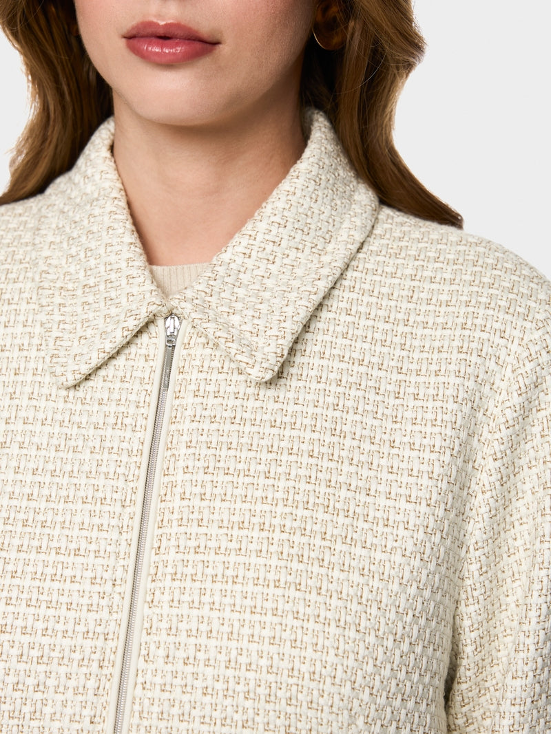 MARCCAIN CREAM DOUBLE ZIP JACKET BC3108W43 112 226