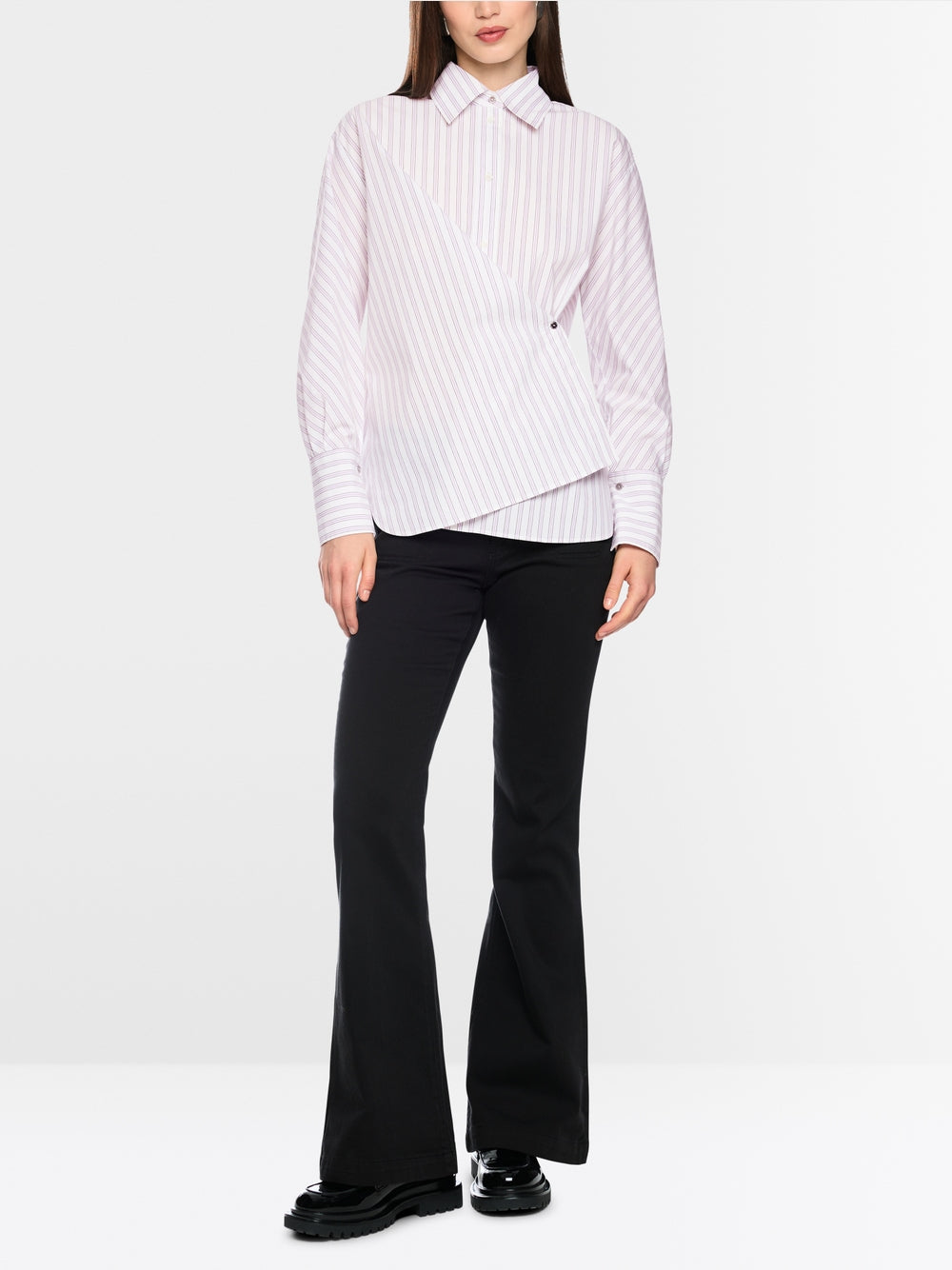 MARCCAIN LILAC STRIPE SHIRT BC5113W22 724 226