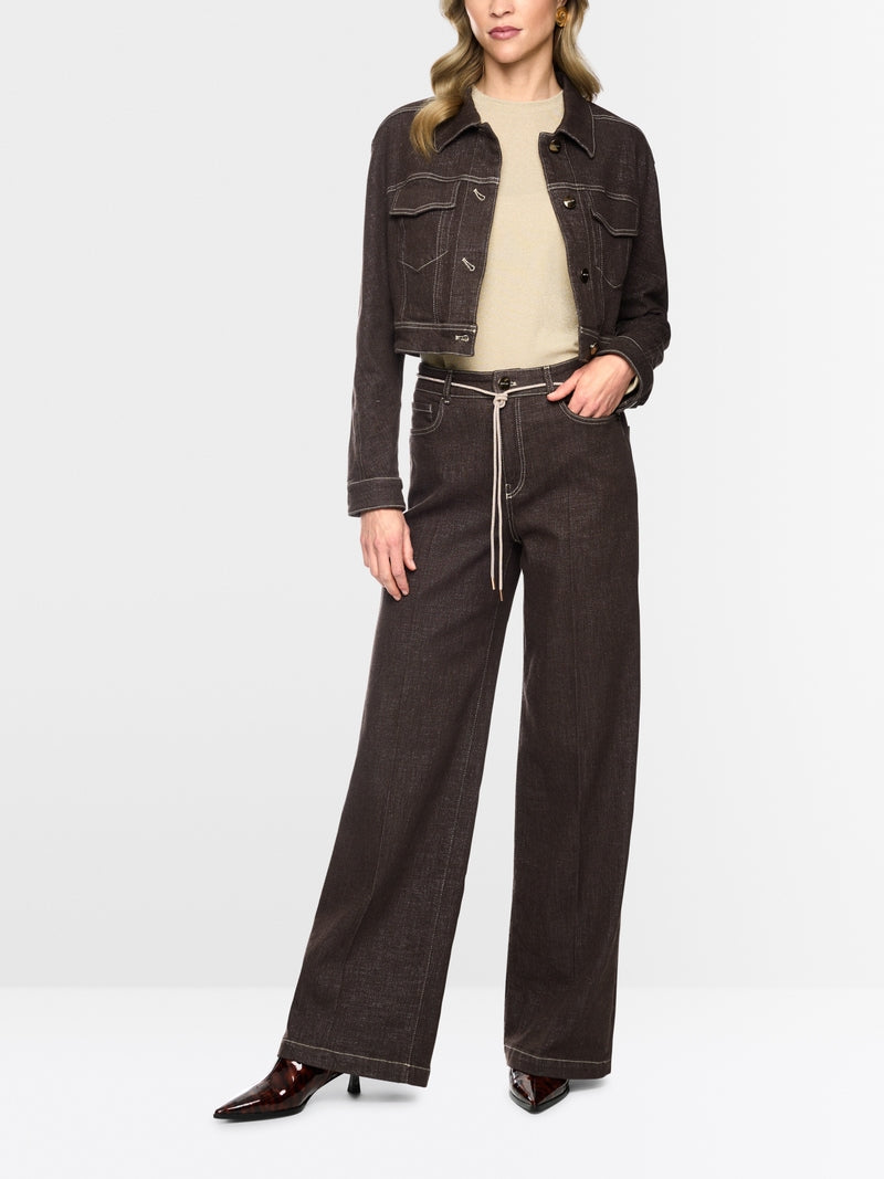 MARCCAIN BROWN WIDE LEG JEANS BC8225D09 697 226
