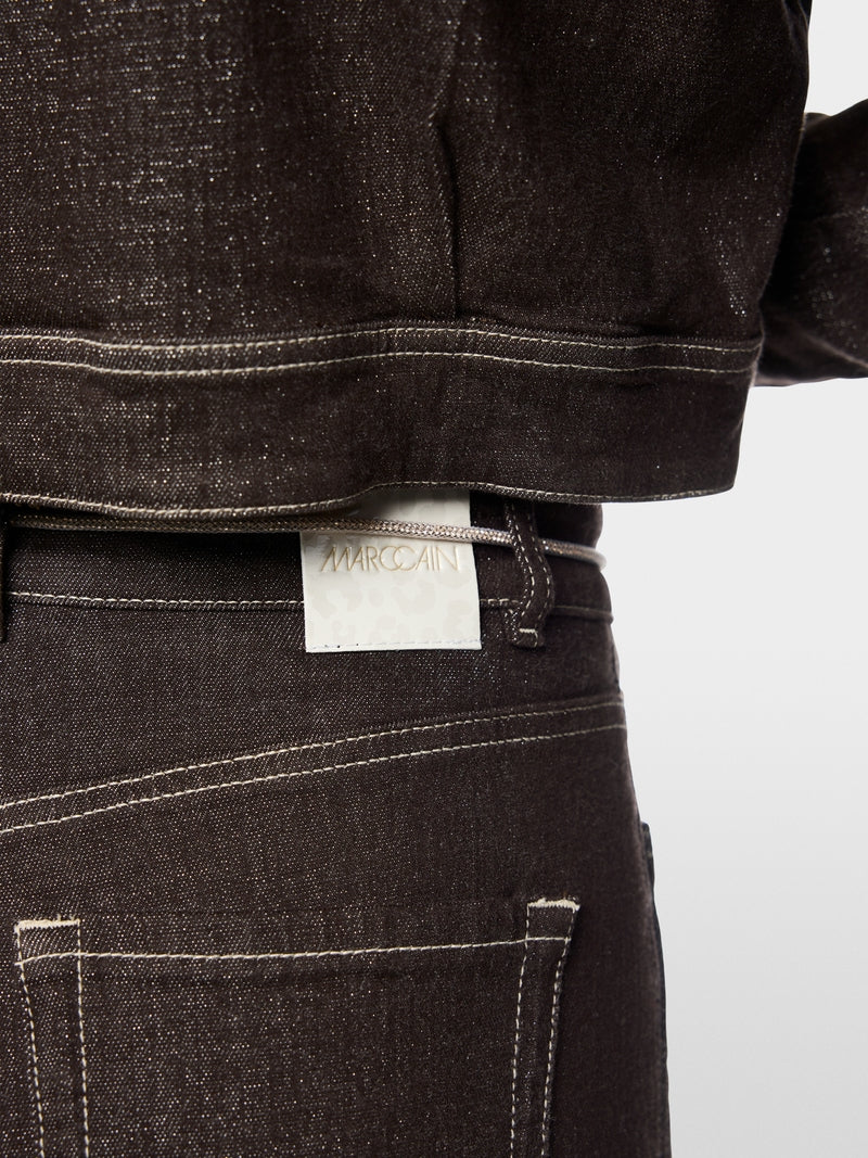 MARCCAIN BROWN WIDE LEG JEANS BC8225D09 697 226