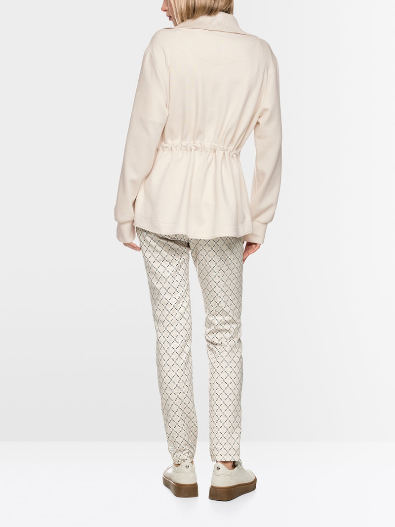 MARCCAIN BEIGE JERSEY ZIP JACKET BS3112J28 182 226