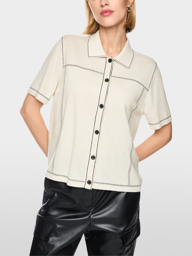 MARCCAIN BIEGE KNIT SHIRT BS5309M80 182 226