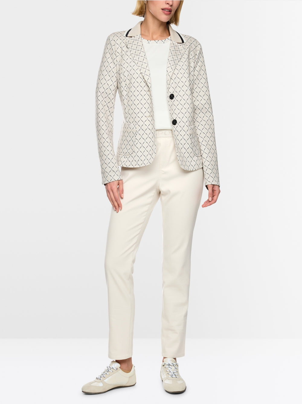 MARCCAIN BEIGE PULL ON TROUSERS BS8109W08 182 226