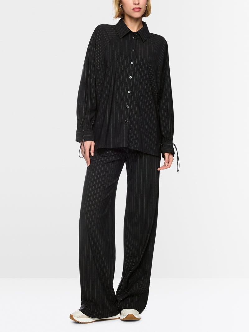 MARCCAIN BLACK STRIPE TROUSERS BS8124J41 982 226