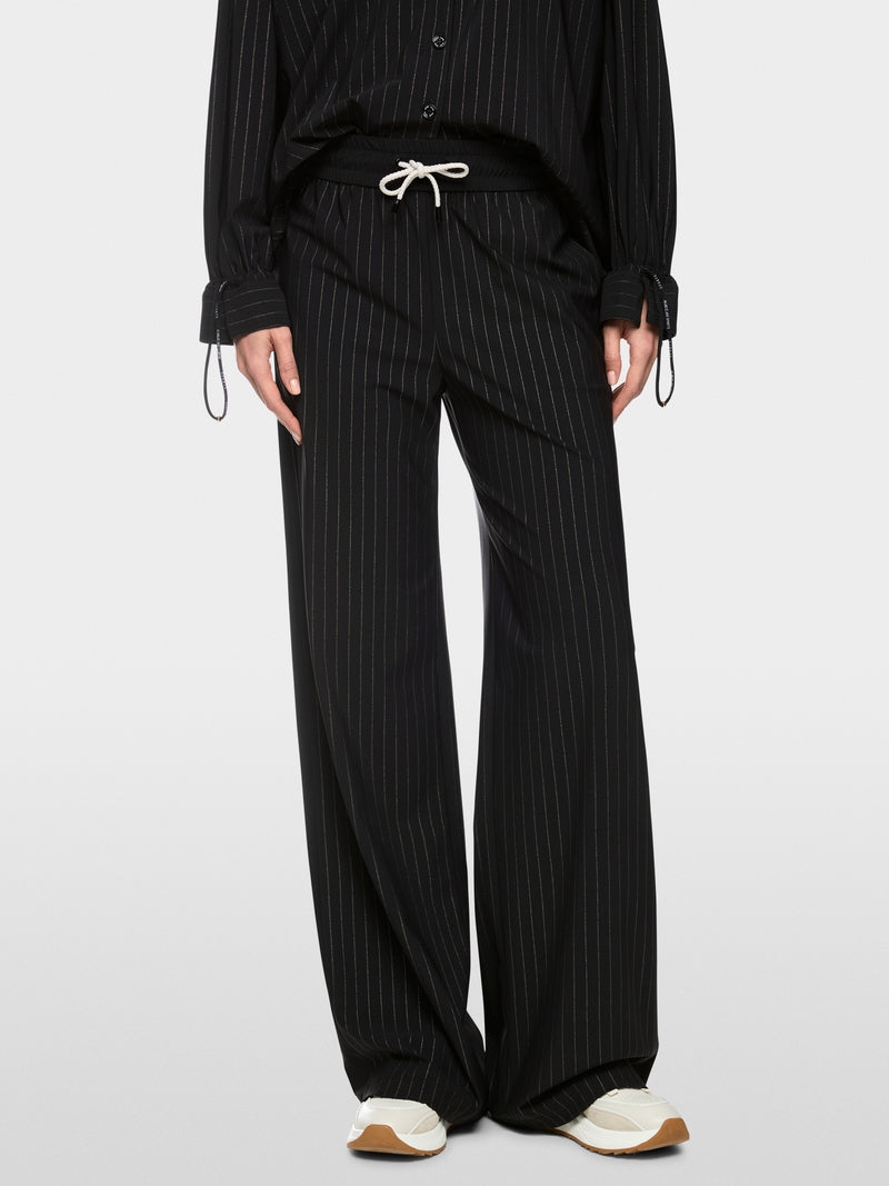 MARCCAIN BLACK STRIPE TROUSERS BS8124J41 982 226