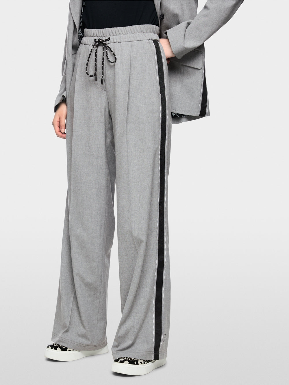 MARCCAIN GREY WIDE LEG TROUSERS BS8148W33 820 226
