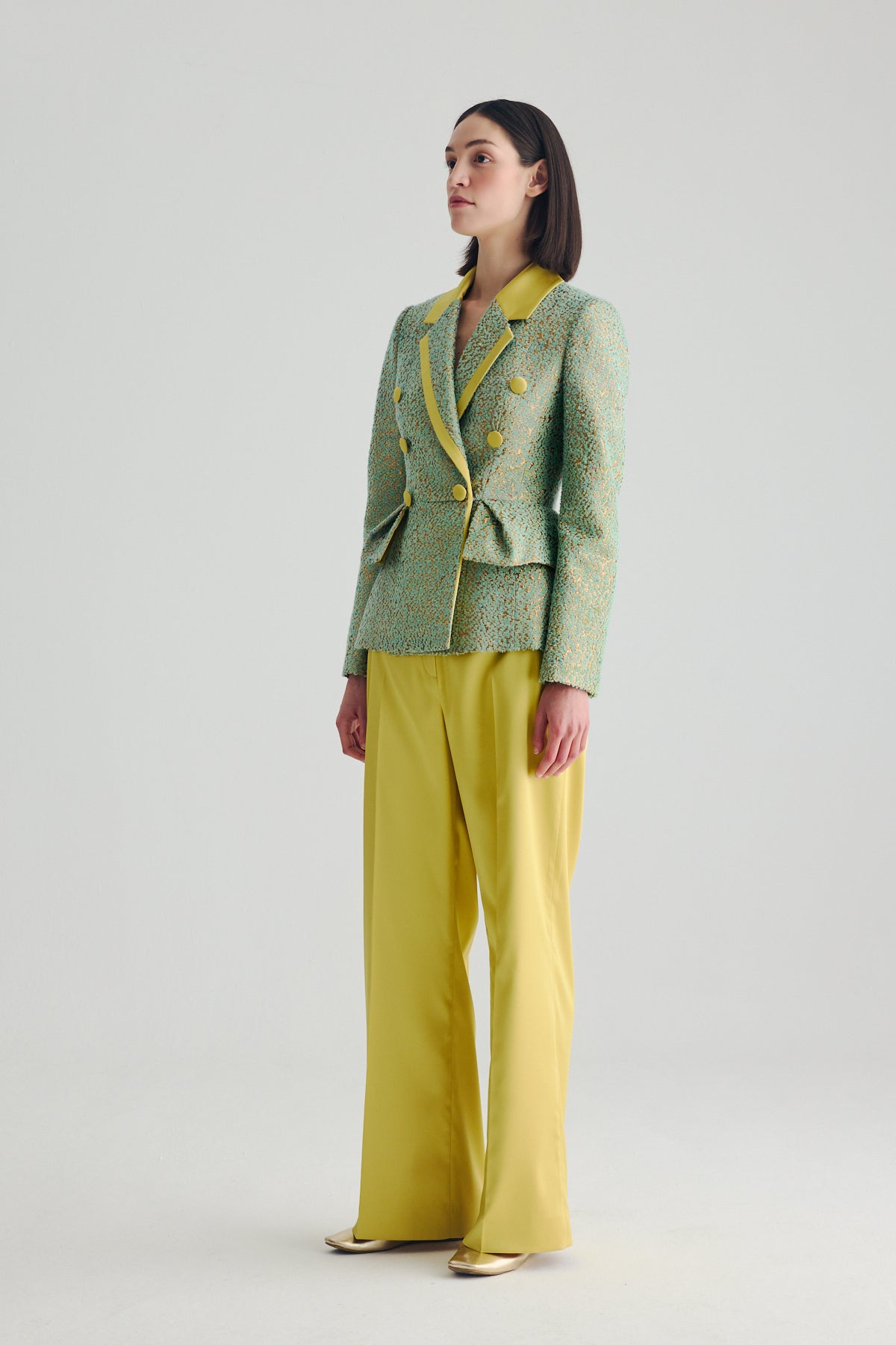 BIRELIN COUTURE LIME BROCADE JACKET 01-002 226