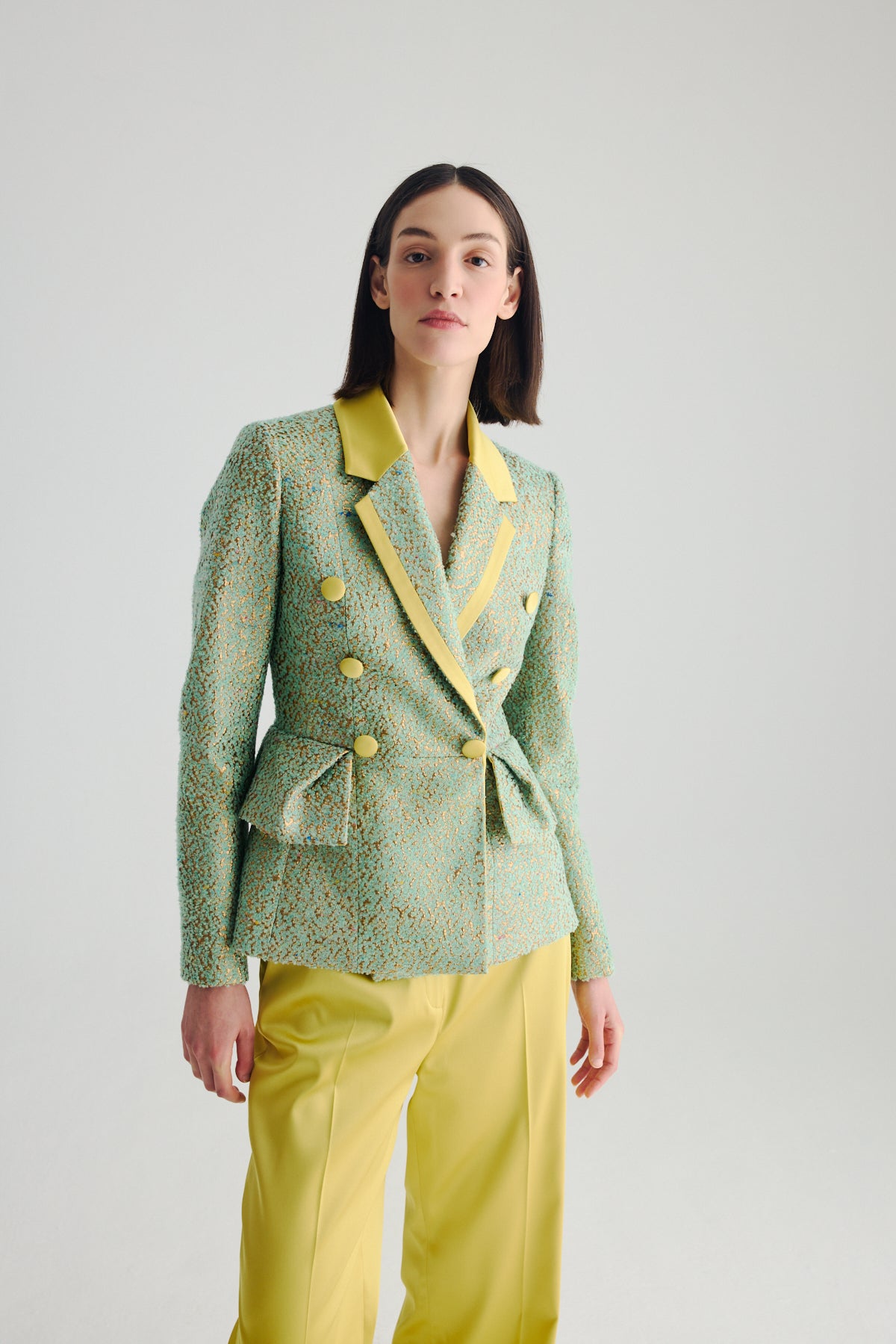 BIRELIN COUTURE LIME BROCADE JACKET 01-002 226