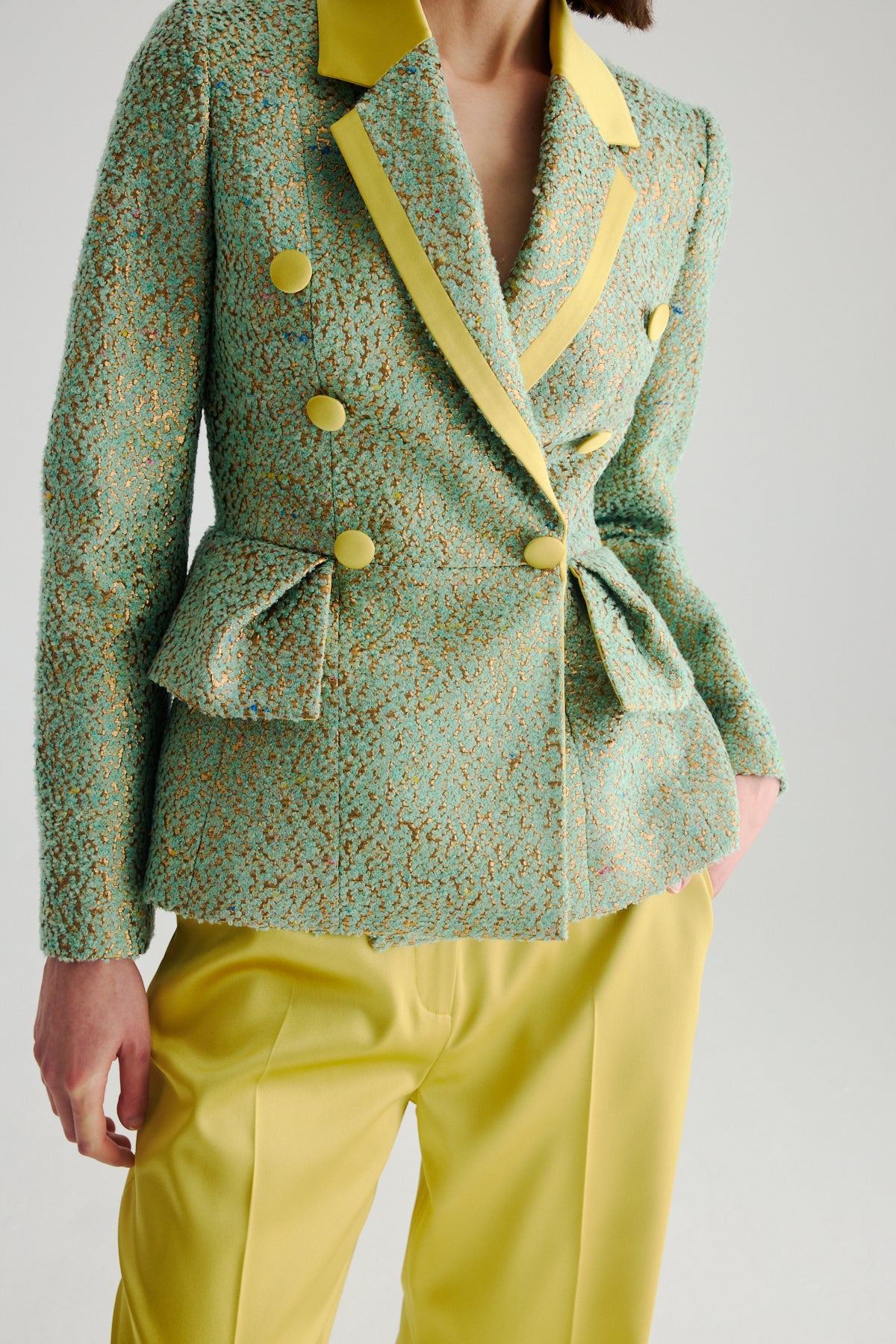 BIRELIN COUTURE LIME BROCADE JACKET 01-002 226