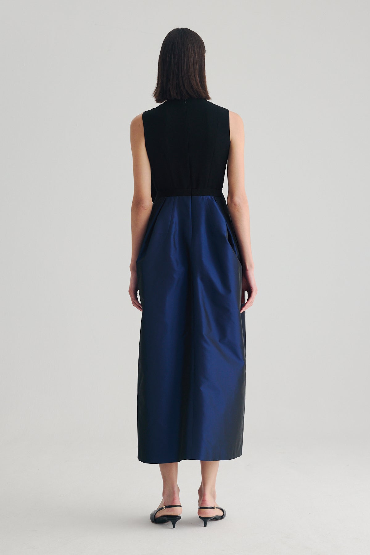 BIRELIN COUTURE BLACK TAFFETA DRESS 05-042 226