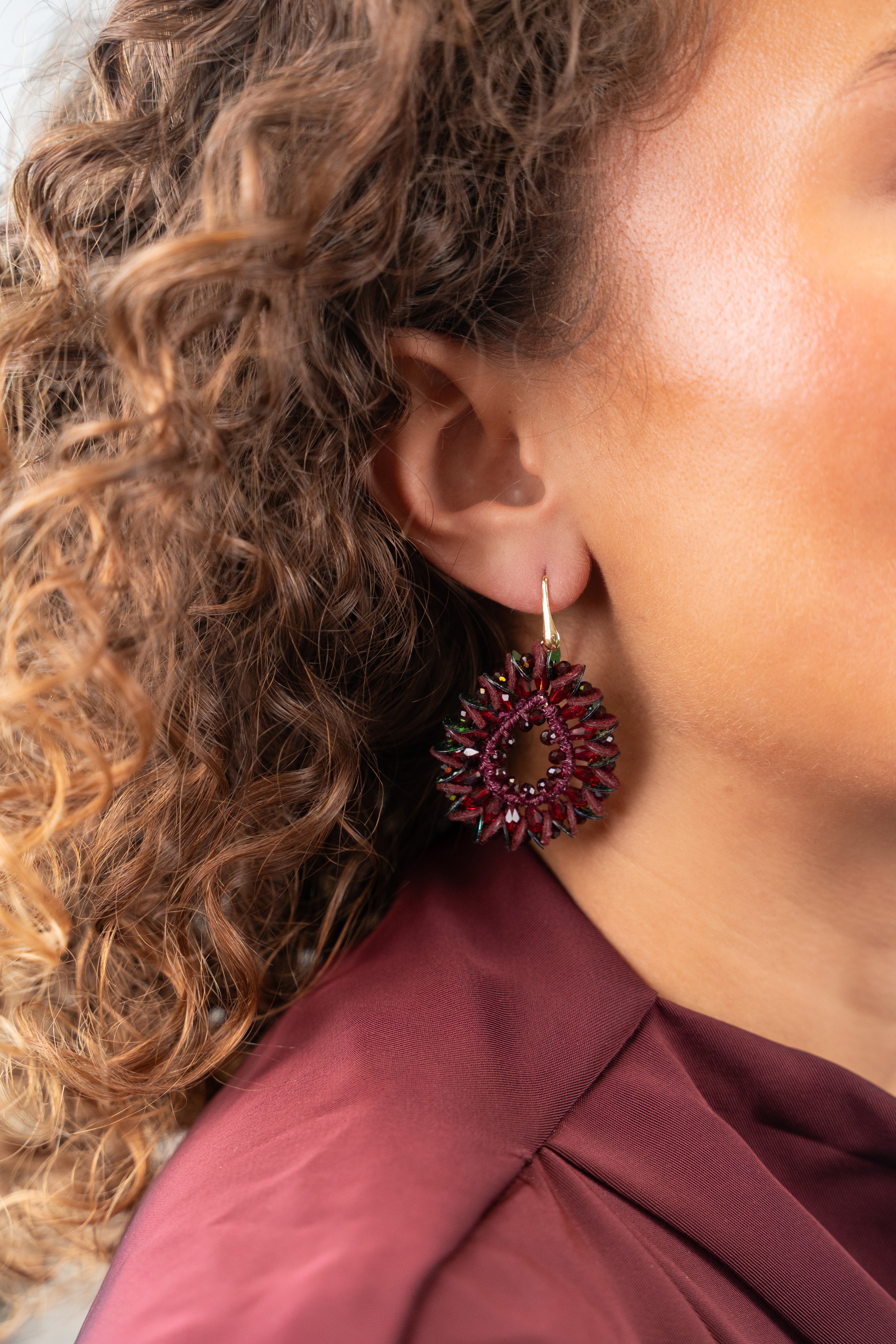 LOTT. GIOELLI  CHERRY SEQUIN DROP EARRINGS  G57079126