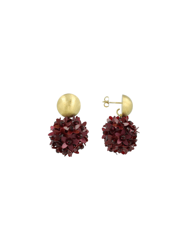 LOTT. GIOELLI  CHERRY FLOWER GLOBE EARRINGS B83681 126