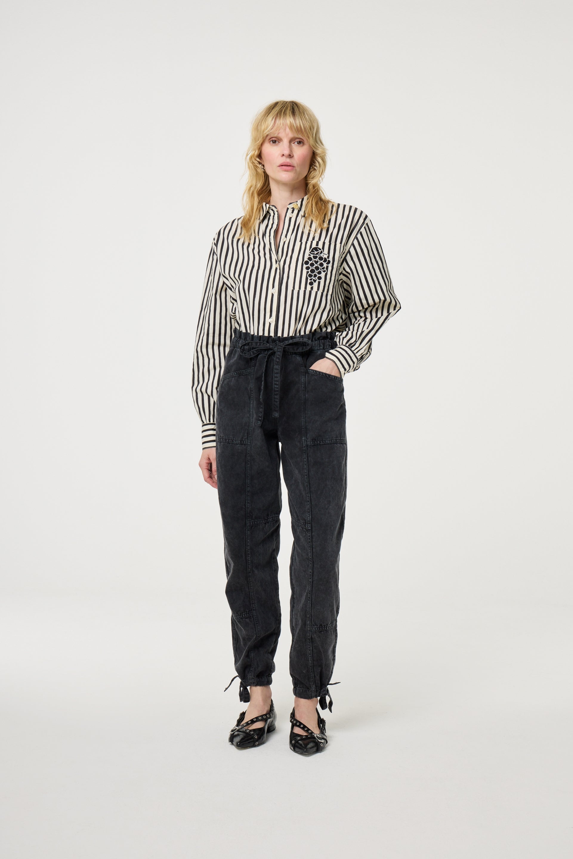 FABIENNE CHAPOT  BLACK ALEX BLOUSE 225