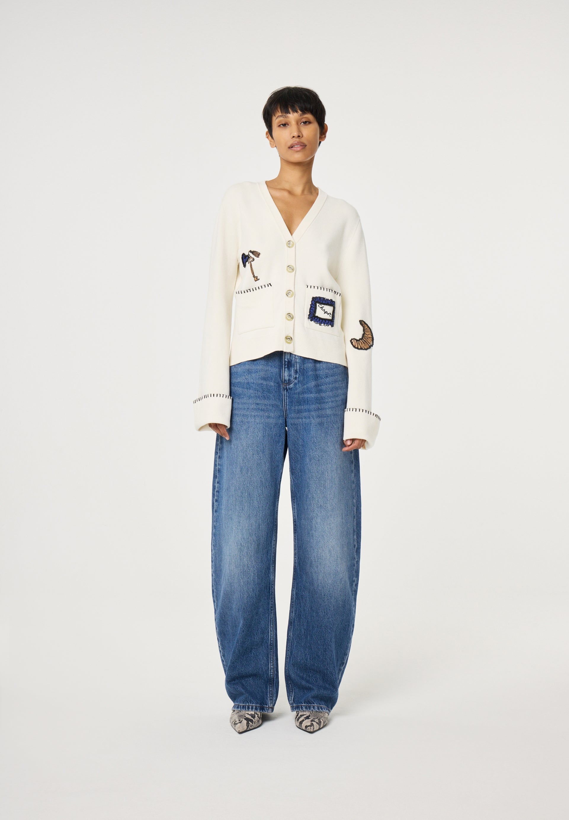 FABIENNE CHAPOT BETTY CARDIGAN WHITE CLTCAR05SS261009 126