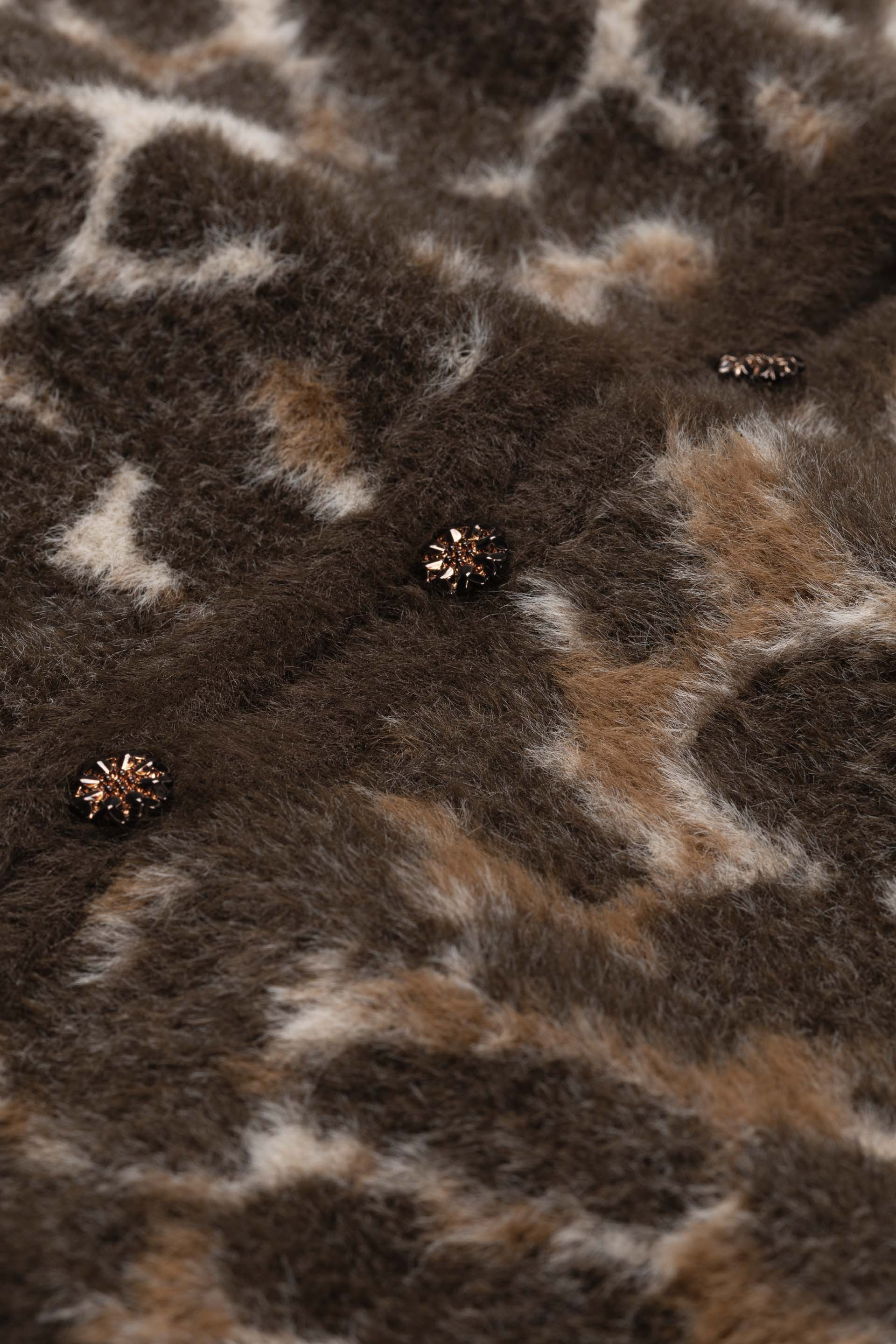 FABIENNE CHAPOT ANIMAL PRINT HENRY CARDIGAN CLTCAR24AW260284 226