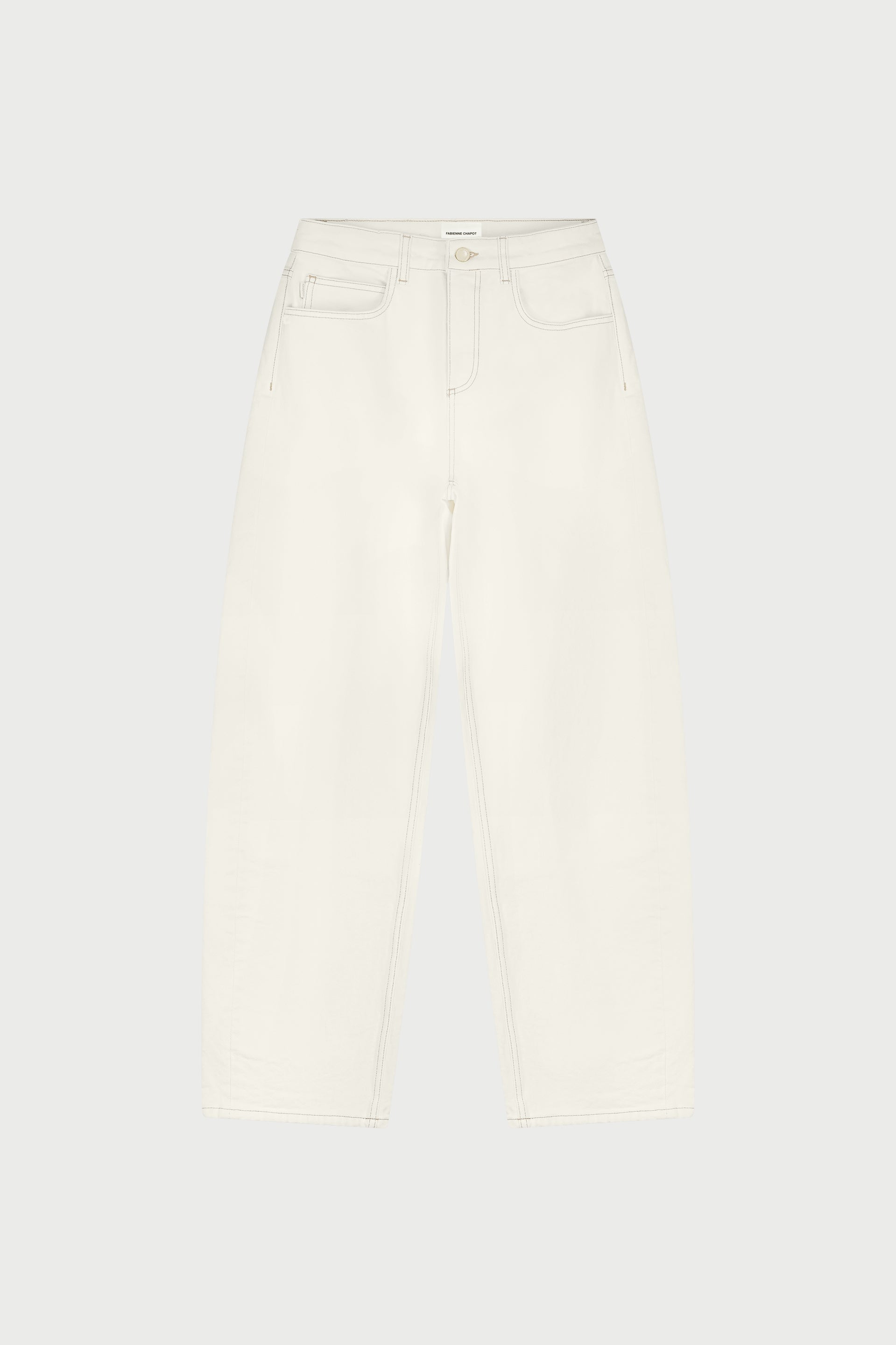 FABIENNE CHAPOT BETTY BARREL JEANS WHITE CLTJNS12SS261003 126