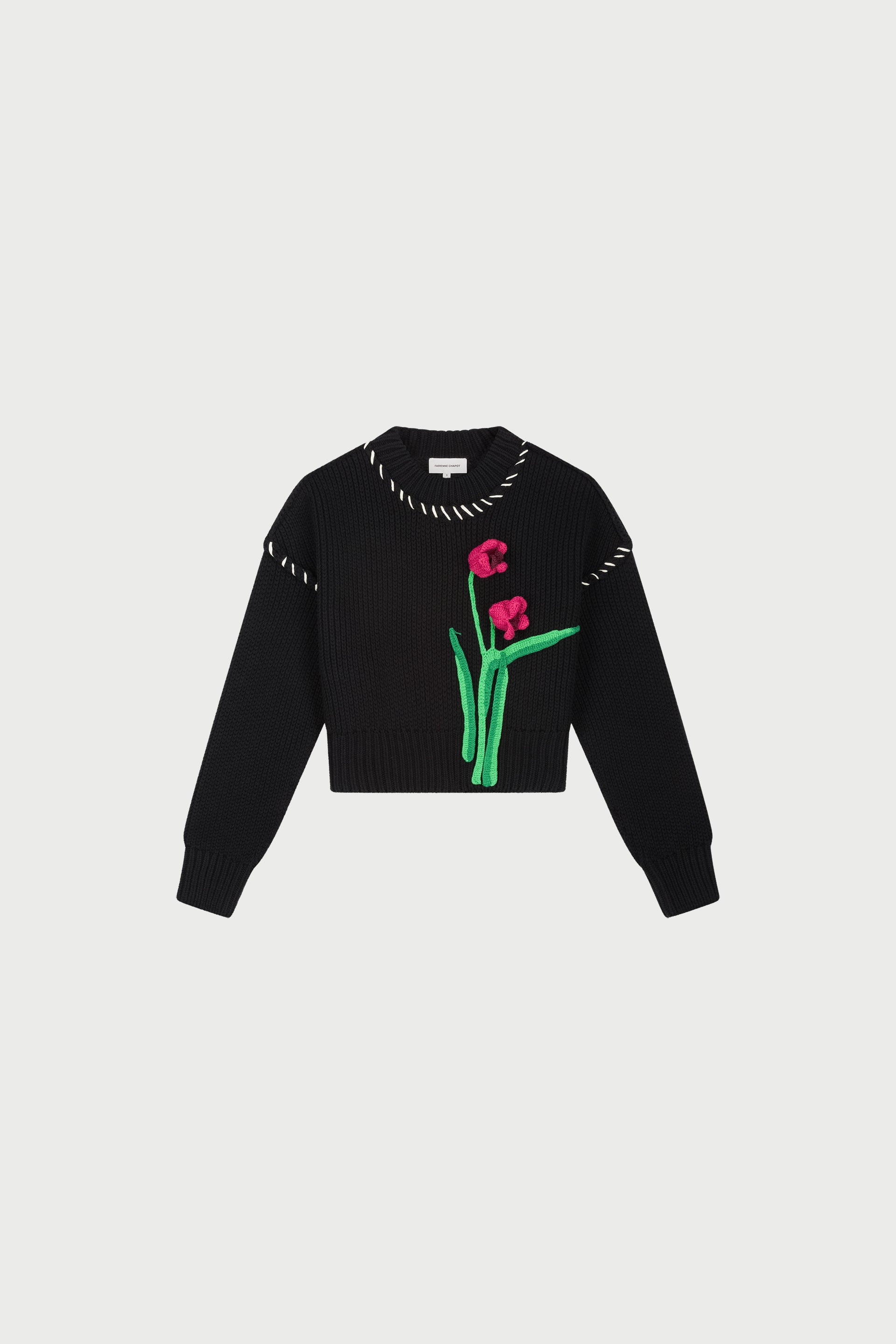FABIENNE CHAPOT  BLACK TULIP PULLOVER 225