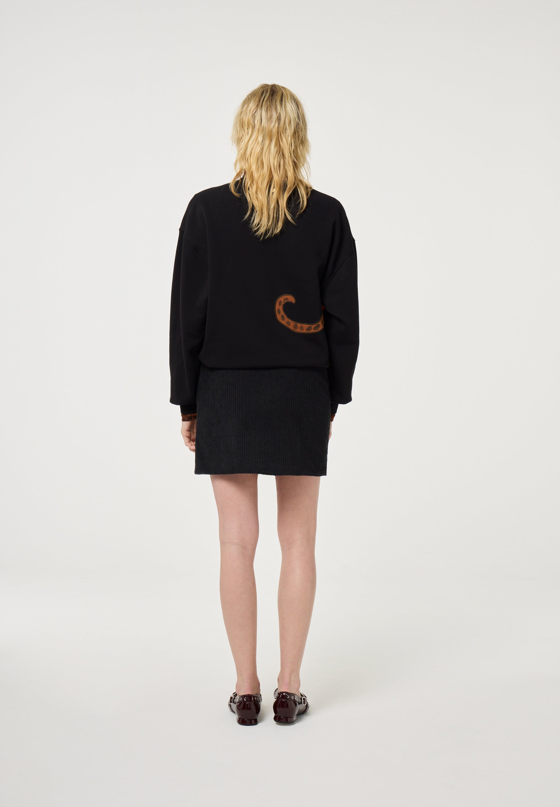 FABIENNE CHAPOT  BLACK ARCHIE SWEATER 225