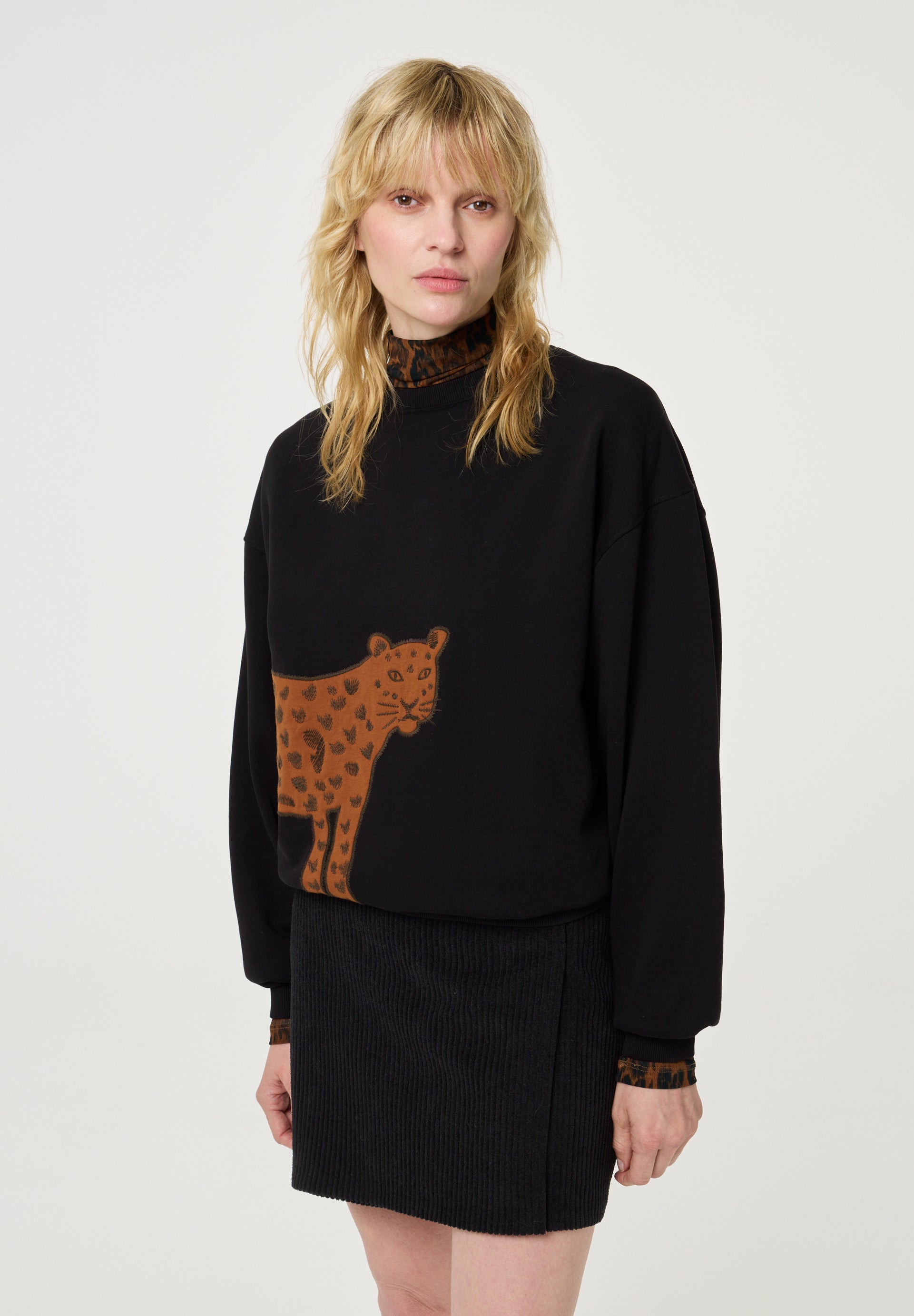 FABIENNE CHAPOT  BLACK ARCHIE SWEATER 225