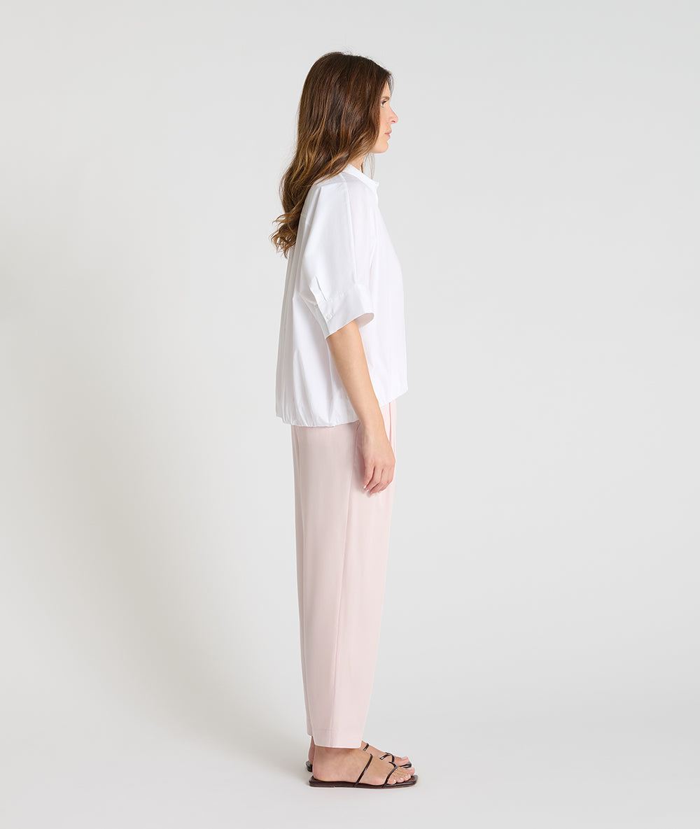 HANA SAN WHITE SHORT SLV BLOUSE COQUELICOT 126