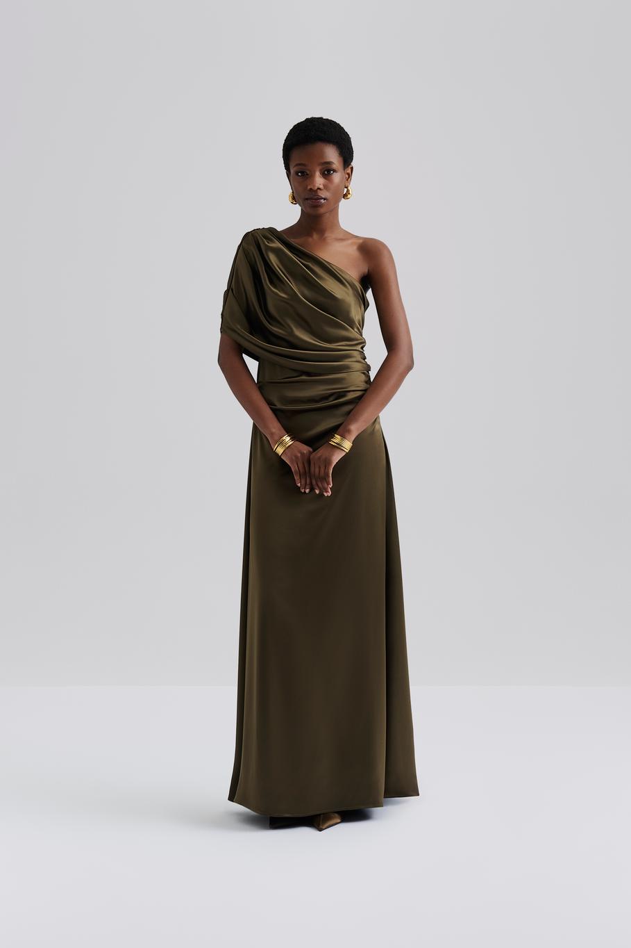 MALINA CASSIA OLIVE DRESS 225