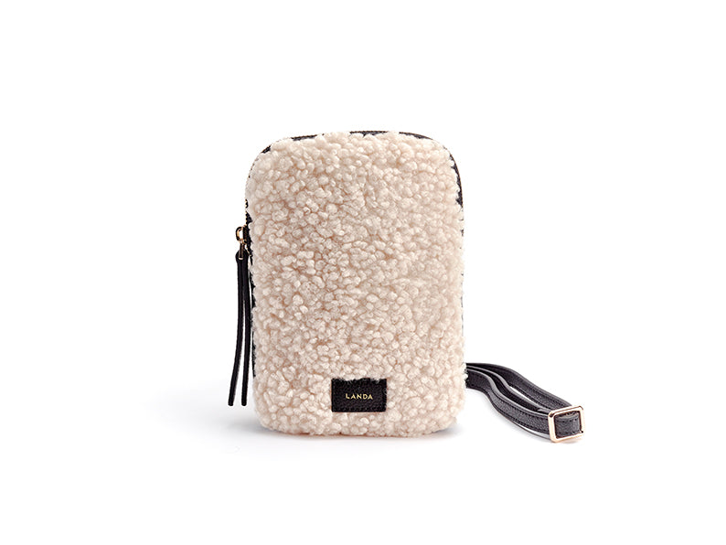 LANDA SHEARLING PHONE BAG 225