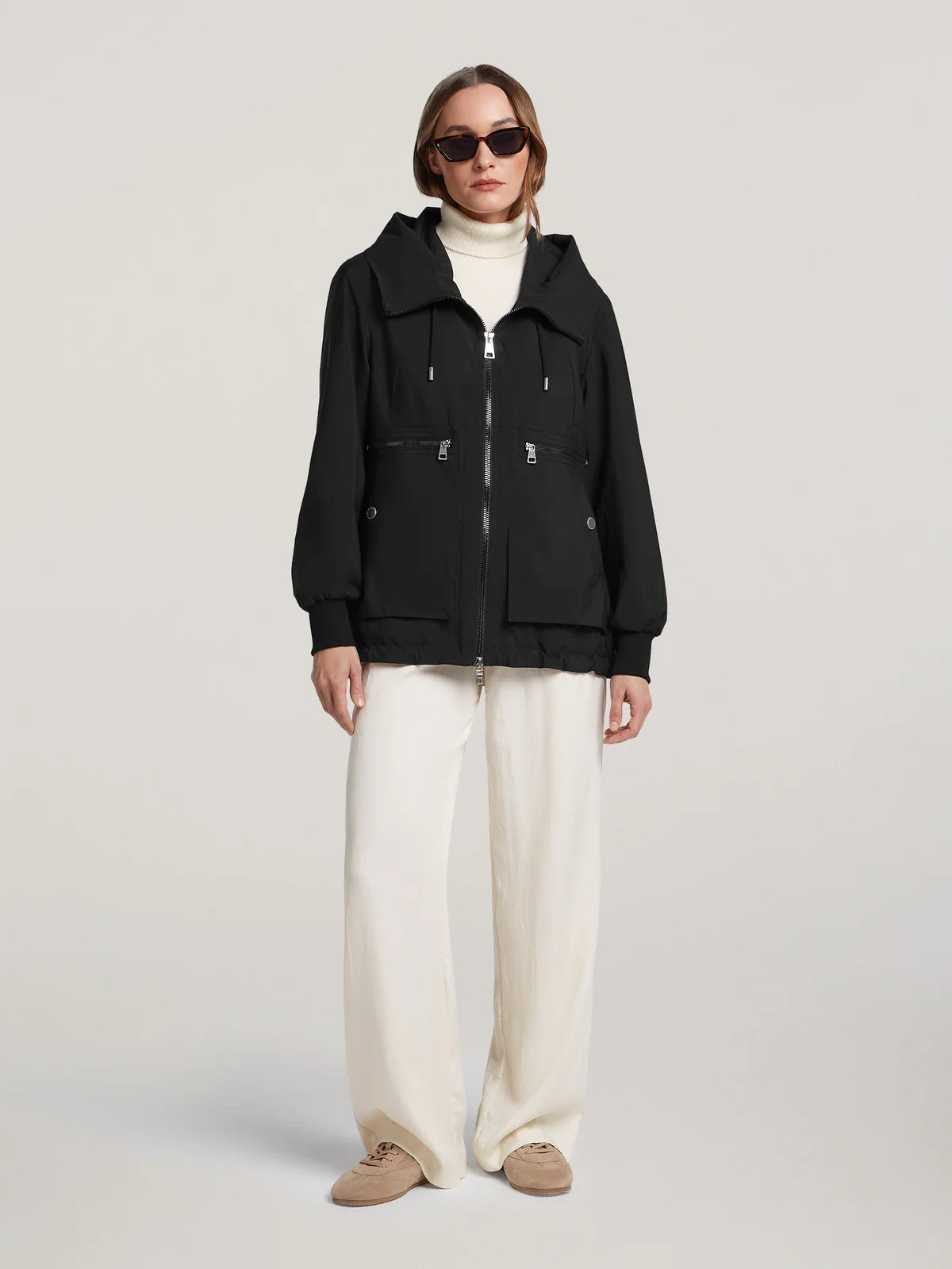 CREENSTONE BLACK SHORT JACKET CHAR2120 126