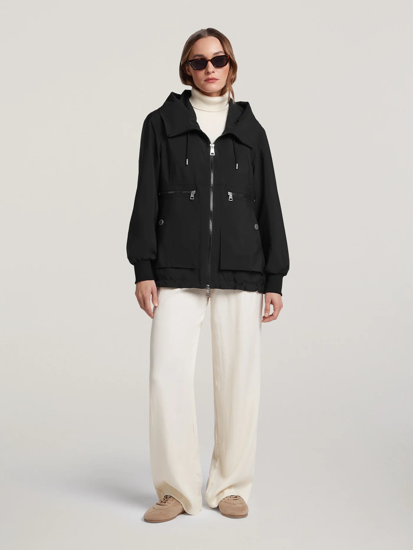 CREENSTONE BLACK SHORT JACKET CHAR2120 126