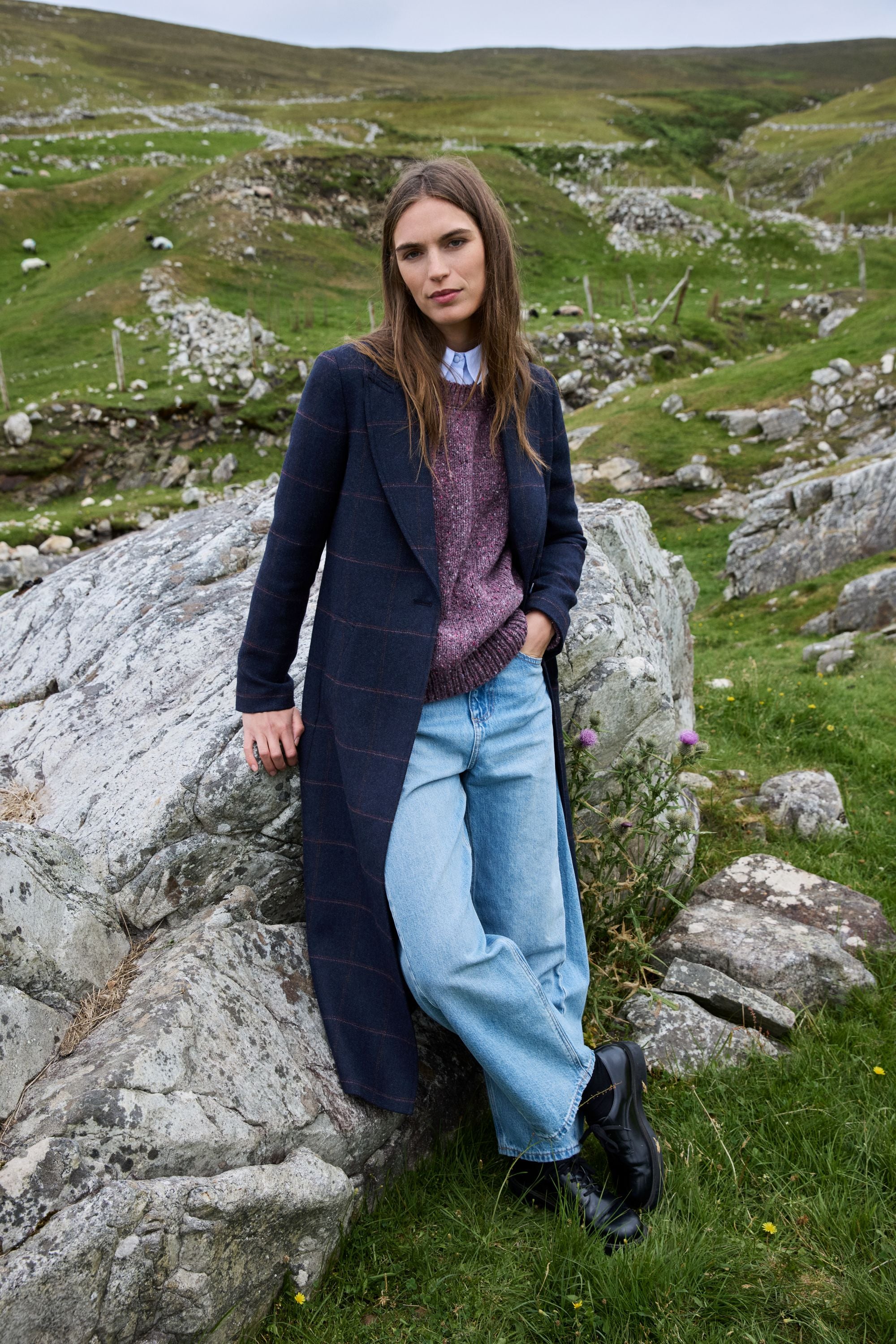 TRIONA NAVY COAT SHANNON 04 226