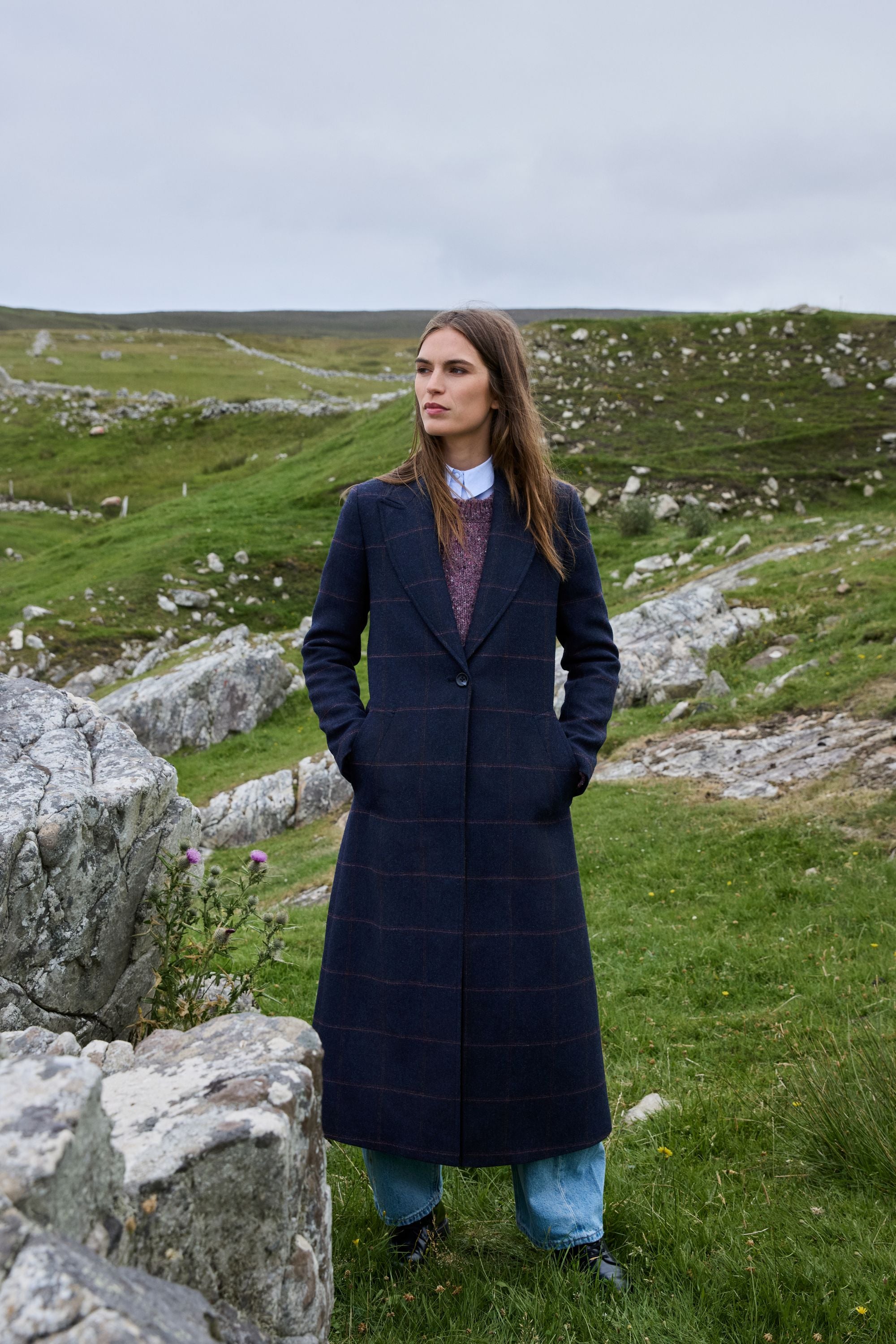 TRIONA NAVY COAT SHANNON 04 226