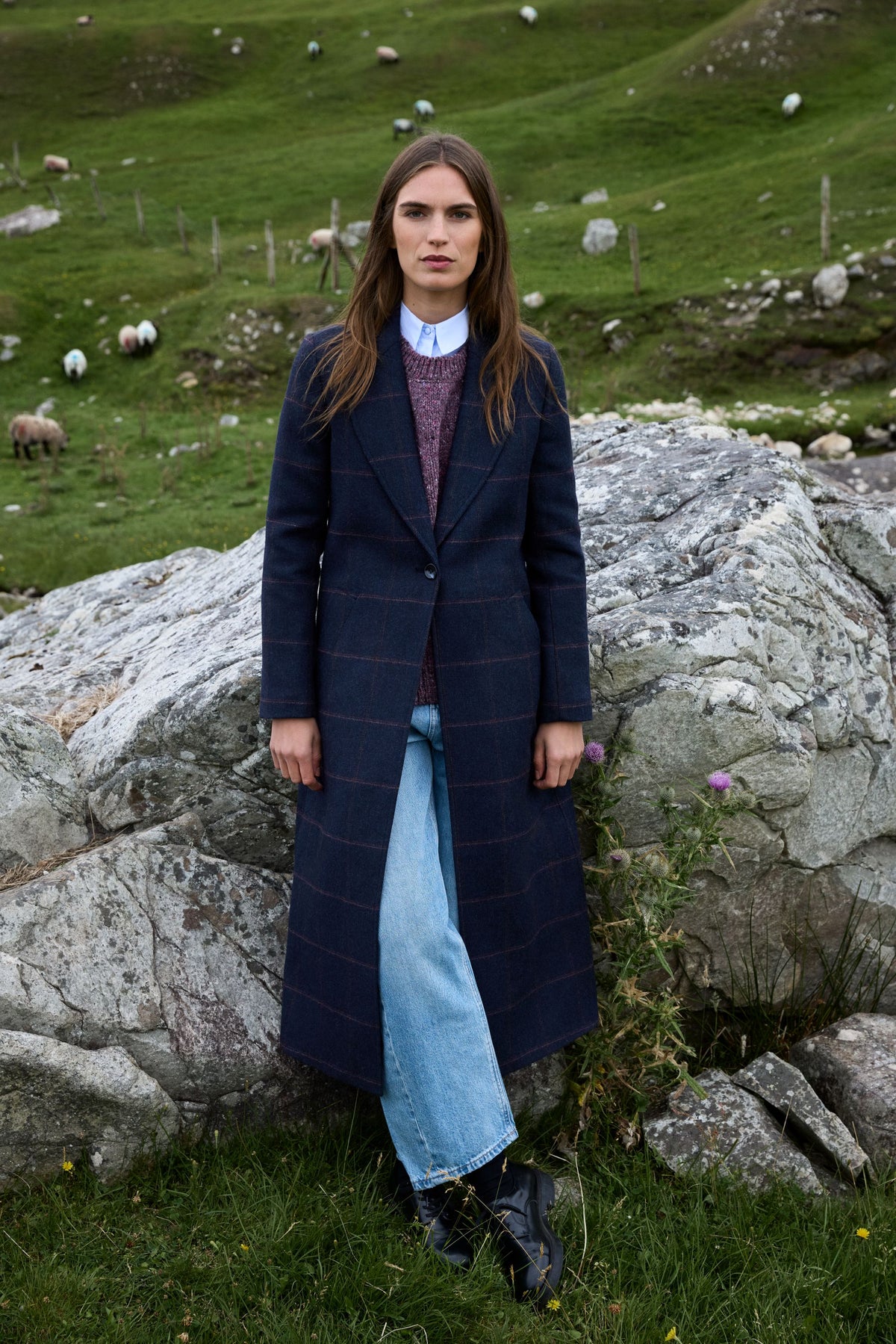 TRIONA NAVY COAT SHANNON 04 226