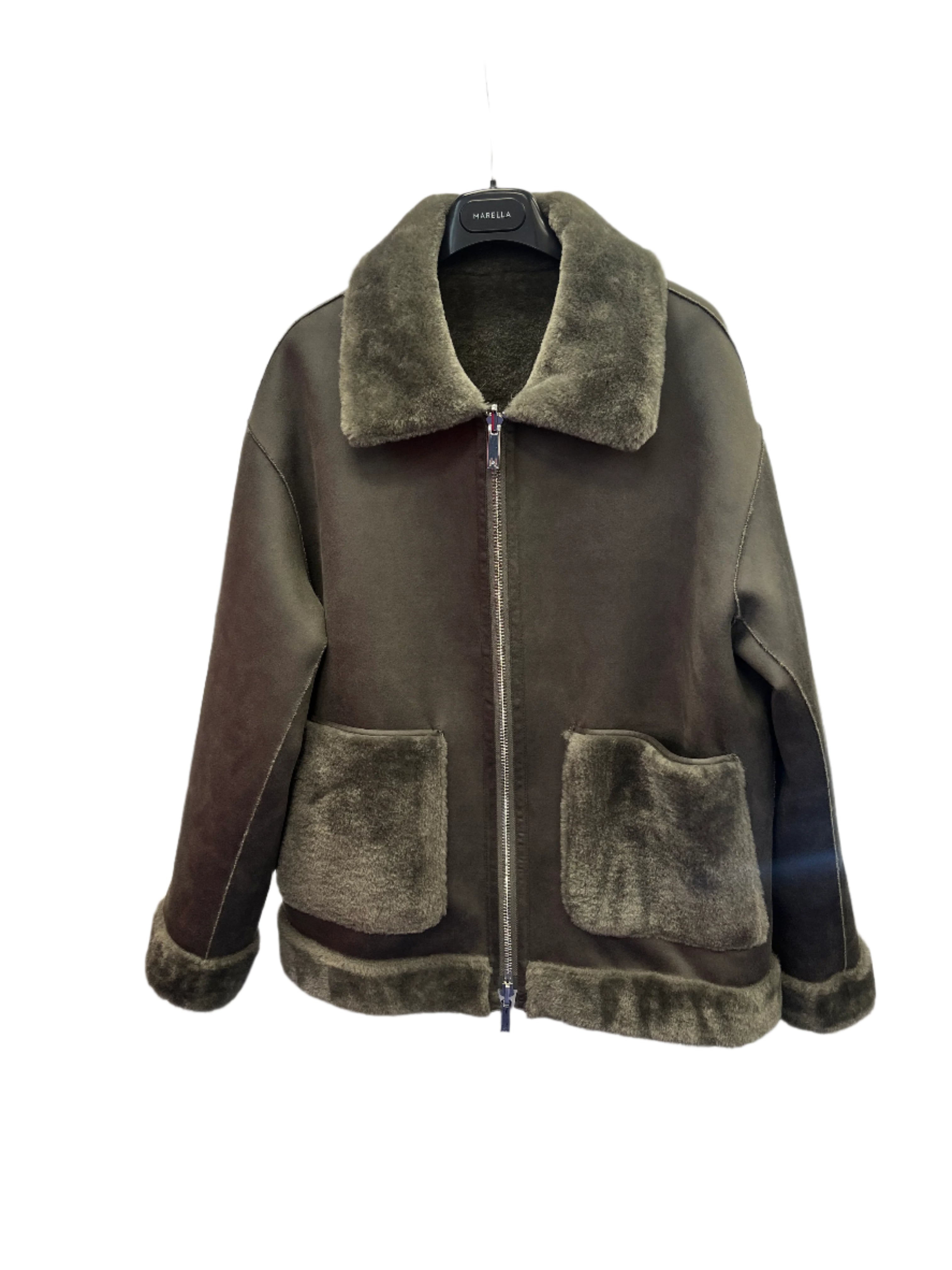 MARELLA FRESA OLIVE REVERISIBLE COAT 225