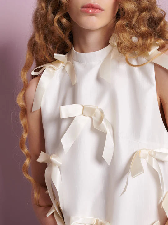 SISTER JANE SNOWDROP BOW MIDI DRESS 125