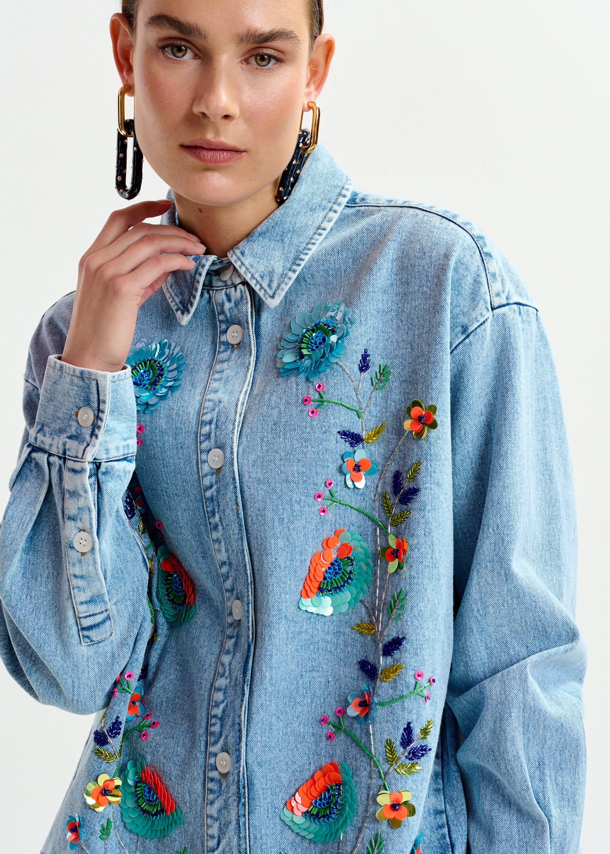 ESSENTIEL ANTWERP ICKSONVILLE DENIM SHIRT MACBEES