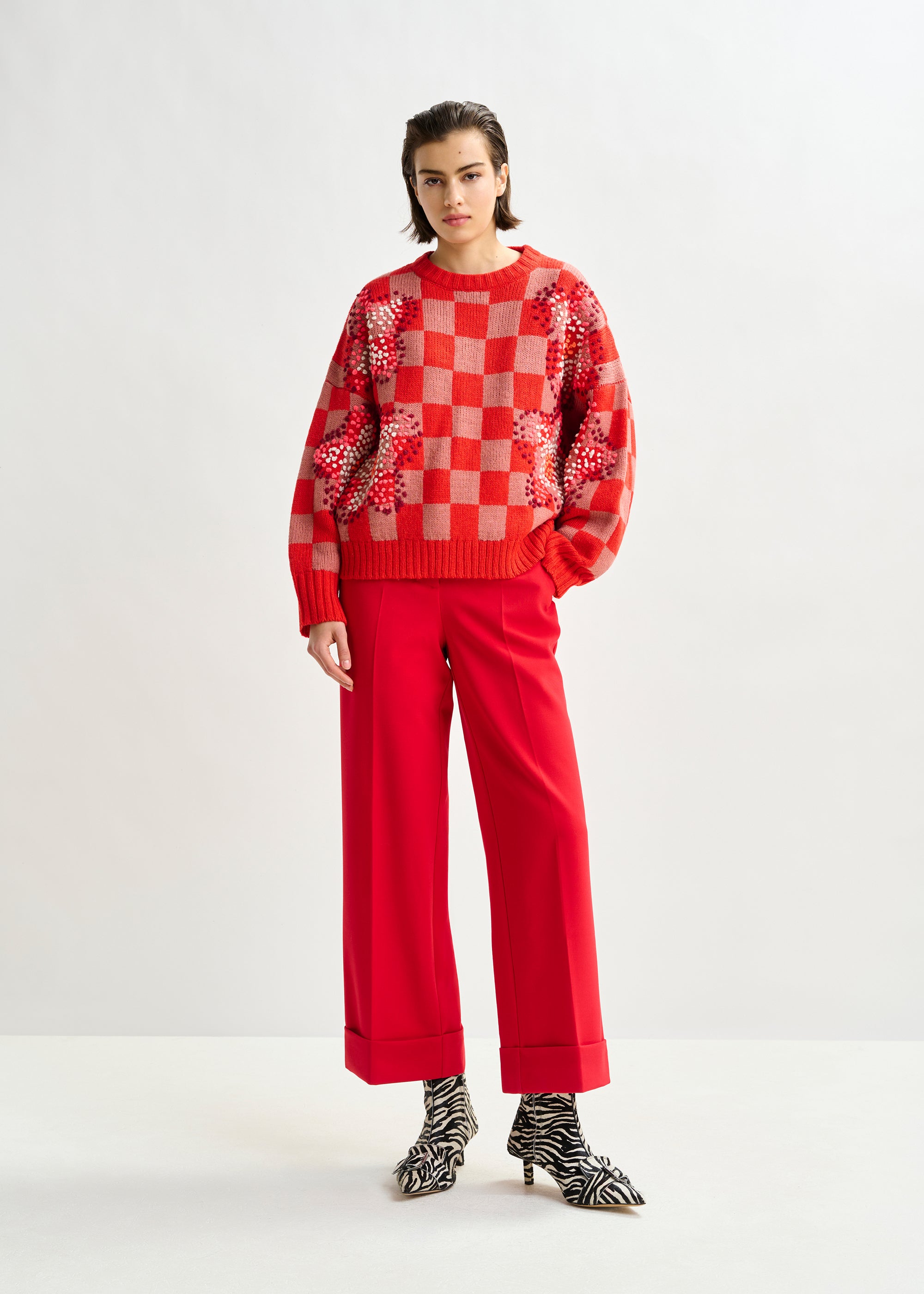 ESSENTIEL ANTWERP IMO RED PANTS MACBEES