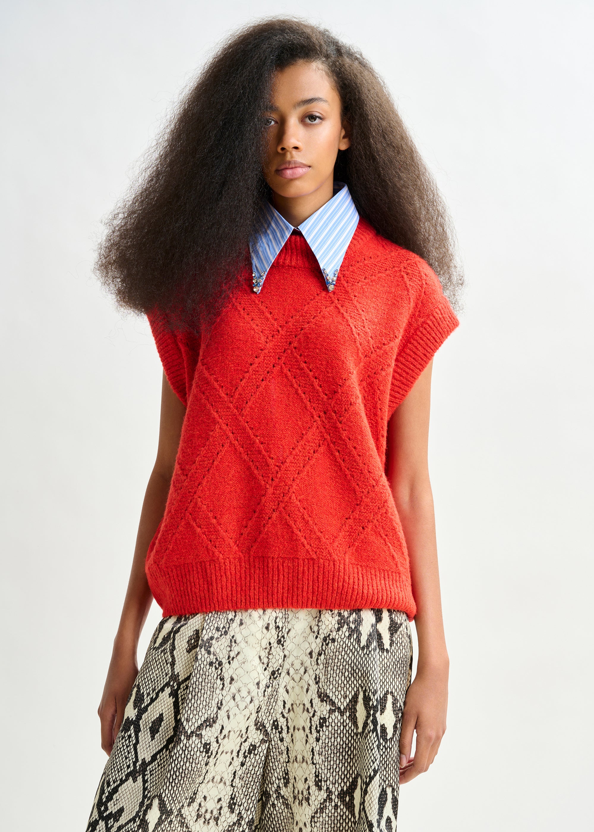 ESSENTIEL ANTWERP IMPORT RED PULLOVER MACBEES 