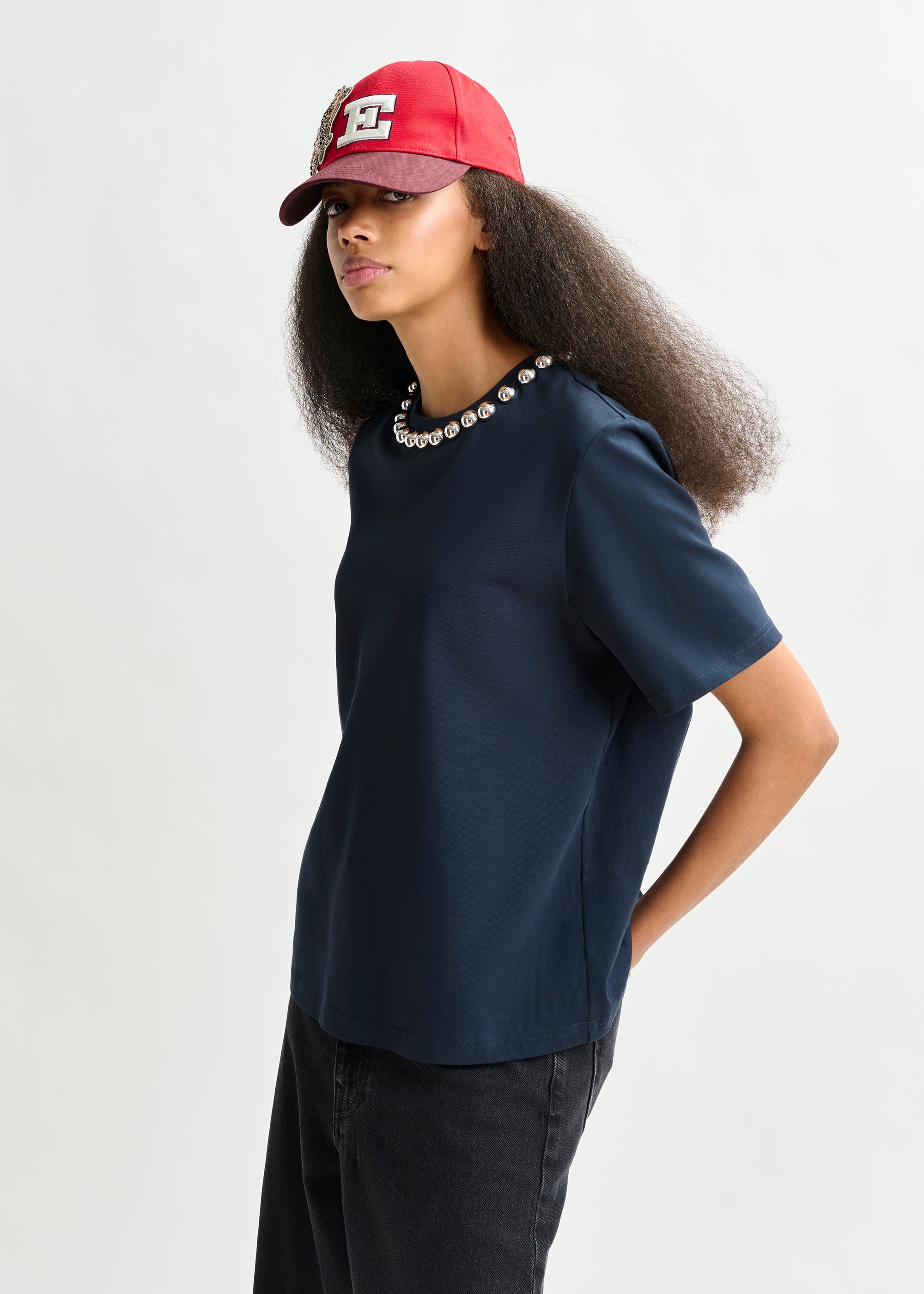 ESSENTIEL ANTWERP INTENSO NAVY T-SHIRT MACBEES