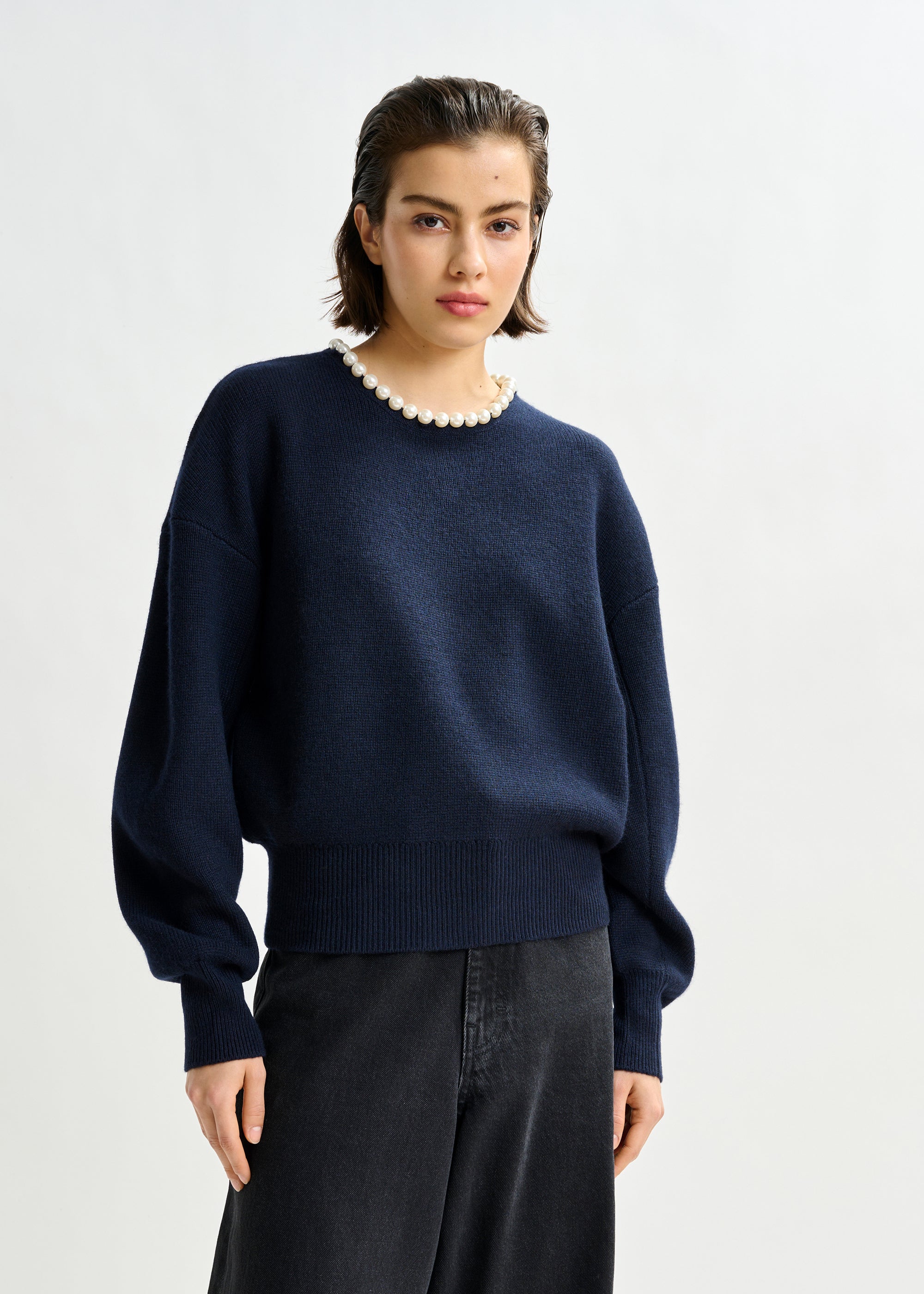 ESSENTIEL ANTWERP INTI NAVY PULLOVER MACBEES