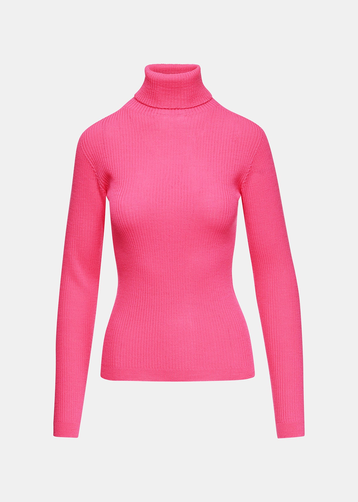 essentiel antwerp pink kelmuse2 knitted polo neck sweater