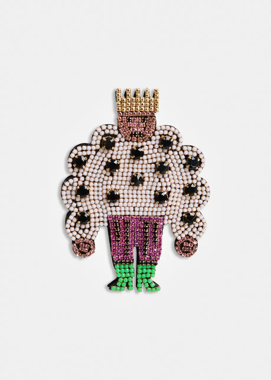 essentiel antwerp white kaylor king brooch