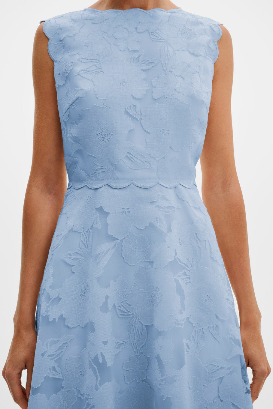 MALINA ELIN BLUE FLORAL MIDI DRESS 126