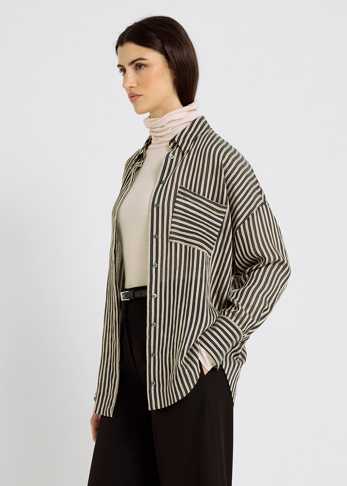 HANA SAN Black Shirt FRANCES 226